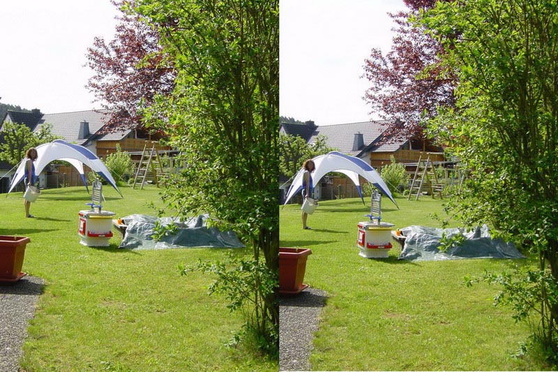 Gartenbild in 3D
